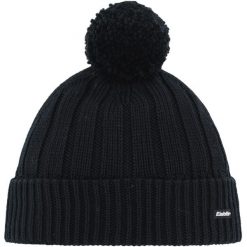 Czapka Eisbar Ayo Pompon MÜ. Czarne czapki zimowe Eisbar, bez wzorów. W wyprzedaży za 172.43 zł.