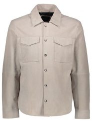 Bugatti Skórzana kurtka w kolorze kremowym rozmiar: 48. Brązowe kurtki Bugatti, bez wzorów, ze skóry, bez kaptura. Za 630.93 zł.