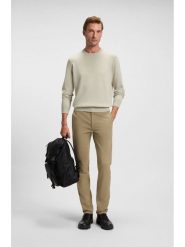 Hugo Boss Sweter w kolorze beżowym rozmiar: L. Brązowe swetry nierozpinane HUGO BOSS, l, bez wzorów, z bawełny, bez kołnierzyka, bez ramiączek. Za 356.95 zł.