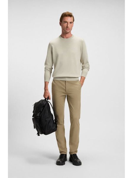 Hugo Boss Fashion Sweter w kolorze beżowym rozmiar: S. Brązowe swetry nierozpinane Hugo Boss Fashion, s, bez wzorów, z bawełny, bez kołnierzyka, bez ramiączek. Za 339.45 zł.