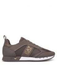 EA7 Emporio Armani Sneakersy 7X000334 AF18610 M657T Beżowy. Brązowe buty sportowe casual EA7 Emporio Armani, bez wzorów, ze skóry, bez zapięcia. Za 884.99 zł.