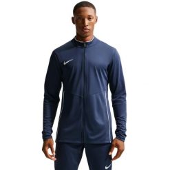 Męska bluza piłkarska Nike Dri-FIT Park 26 granatowa. Niebieskie bluzy Nike, m, bez wzorów, z poliesteru, bez kaptura. Za 121.99 zł.