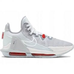 Buty koszykarskie męskie Nike LeBron Witness 6. Białe buty do koszykówki Nike, bez zapięcia, do koszykówki. Za 628.00 zł.