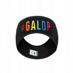 Czapka bandana z polaru Galop Wear. Czarne czapki zimowe GALOP WEAR, bez wzorów, z polaru. W wyprzedaży za 89.00 zł.