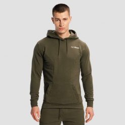 Bluza męska fitness z kapturem regular Espresso Limitless. Brązowe bluzy z kapturem GYMBEAM, m, bez wzorów, z bawełny, z kapturem. Za 114.90 zł.