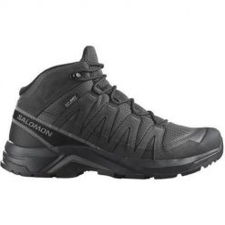 Buty trekkingowe męskie Salomon X-adventure Recon Mid Gtx. Czarne buty trekkingowe Salomon, bez wzorów, z materiału, bez zapięcia, trekkingowe. Za 634.00 zł.