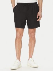 BOSS Szorty materiałowe 50540134 Czarny Regular Fit. Czarne szorty Boss, m, bez wzorów, z bawełny. Za 269.99 zł.