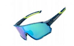 Okulary sportowe unisex Rockbros 14120009003 z polaryzacją. Niebieskie okulary przeciwsłoneczne ROCKBROS. Za 78.00 zł.