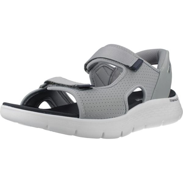Sandały SKECHERS SLIP-INS GO WALK FLEX Szary. Szare sandały Skechers, z tkaniny, bez zapięcia. Za 296.99 zł.