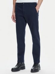 BOSS Chinosy Sanderson-L-2 50542986 Granatowy Regular Fit. Niebieskie eleganckie spodnie Boss, l, z bawełny. Za 599.99 zł.