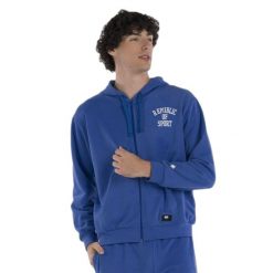 Bluza z kapturem na zamek Errea Graphic 036. Niebieskie bluzy z kapturem ERREA, m, bez wzorów, z kapturem. W wyprzedaży za 166.50 zł.