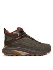 Merrell Trekkingi Moab Speed 2 Leather MID Waterproof J037781 Zielony. Zielone buty trekkingowe Merrell, bez wzorów, z nubiku, bez zapięcia. Za 849.99 zł.