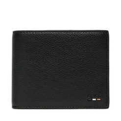 Duży Portfel Męski BOSS. Czarne portfele Boss, bez wzorów. Za 479.99 zł.