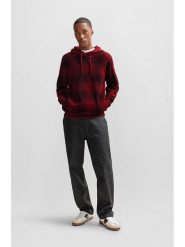 Hugo Boss Bluza w kolorze bordowym rozmiar: S. Czerwone bluzy HUGO BOSS, s, bez wzorów, z bawełny, z kapturem. Za 434.99 zł.