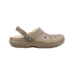 Klapki Crocs Classic Lined Clog Dorośli. Brązowe klapki Crocs, z materiału. Za 263.10 zł.