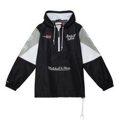 Kurtka wodoodporna Mitchell & Ness Team Origins. Czarne kurtki Mitchell & Ness, m, bez wzorów, bez kaptura. Za 545.00 zł.