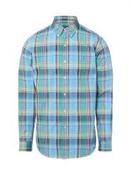 Polo Ralph Lauren Koszula męska - Custom Fit Mężczyźni Regular Fit Bawełna niebieski|zielony|wielokolorowy w kratkę, S. Niebieskie koszule Polo Ralph Lauren, m, bez wzorów, z bawełny, bez kołnierzyka, bez ramiączek. Za 729.95 zł.