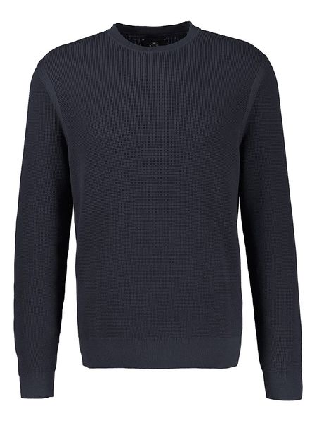 Lerros Sweter w kolorze granatowym rozmiar: L. Niebieskie swetry nierozpinane Lerros, l, bez wzorów, bez kołnierzyka, bez ramiączek. Za 159.95 zł.