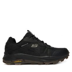 Trekkingi Skechers. Czarne buty trekkingowe Skechers, bez wzorów, bez zapięcia. Za 419.99 zł.