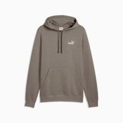 Bluza sportowa męska z kapturem Puma. Brązowe bluzy z kapturem Puma, l, bez wzorów, z kapturem. Za 217.78 zł.