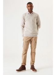 Garcia Sweter w kolorze beżowym rozmiar: XL. Brązowe swetry nierozpinane Garcia, xl, bez wzorów, z bawełny, bez kołnierzyka, bez ramiączek. Za 99.80 zł.