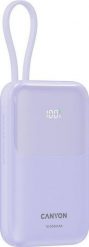 Canyon OnPower 101 z wbudowanym kablem 10000 mAh PD22.5W fioletowy. Fioletowe powerbanki . Za 79.90 zł.
