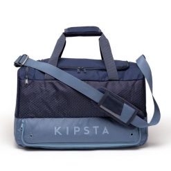 Torba sportowa Kipsta Hardcase 45 l. Niebieskie torby na ramię Decathlon, bez wzorów, z gumy, na ramię, duże, bez dodatków. Za 89.99 zł.