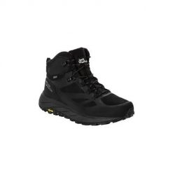 Buty trekkingowe męskie Jack Wolfskin Terraventure Texapore. Czarne buty turystyczne Jack Wolfskin, bez wzorów, z materiału, za kostkę, bez zapięcia, trekkingowe. Za 733.00 zł.
