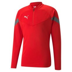 Bluza męskie Puma Teamfinal Training 14 Zip. Czerwone bluzy Puma, m, bez wzorów, z poliesteru, bez kaptura. Za 290.00 zł.