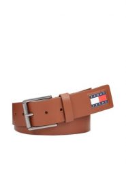 Tommy Jeans Pasek Męski Tjm Flag Leather 4.0 AM0AM12340 Brązowy. Brązowe paski Tommy Jeans, bez wzorów, z jeansu. Za 239.99 zł.