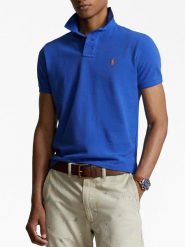 Ralph Lauren Underwear Koszulka polo w kolorze niebieskim rozmiar: L. Niebieskie koszulki polo Ralph Lauren Underwear, l, bez wzorów, z bawełny, bez kołnierzyka, bez ramiączek. Za 300.78 zł.