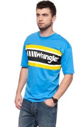 WRANGLER T SHIRT B&Y OVERSIZED T MEDITERRANEAN BLUE W7C44GHBR 112131691. Niebieskie t-shirty Wrangler, xs, bez wzorów, bez kołnierzyka, bez ramiączek. W wyprzedaży za 39.99 zł.