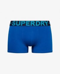 Superdry Trunk Triple Pack — przylegające bokserki z bawełny organicznej. Niebieskie bokserki Superdry, xl, bez wzorów, z bawełny. Za 200.95 zł.