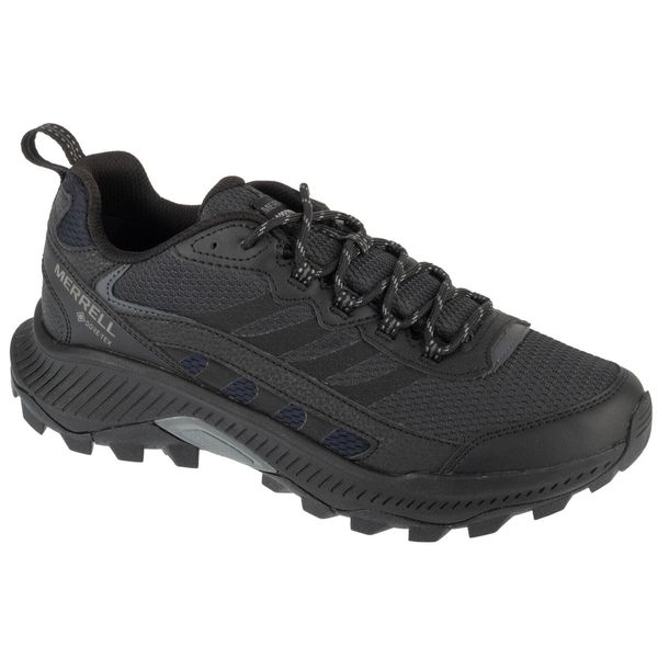 Buty trekkingowe męskie, Speed Strike 2 GTX. Czarne buty trekkingowe Merrell, bez wzorów, z gumy, bez zapięcia, trekkingowe. Za 588.00 zł.