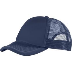 5panelowa Czapka Trucker. Niebieskie czapki z daszkiem BULLET, bez wzorów. Za 26.99 zł.