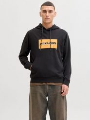 Jack & Jones Bluza "Cole" w kolorze czarnym rozmiar: L. Czarne bluzy z kapturem Jack & Jones, l, bez wzorów, z kapturem. Za 86.99 zł.