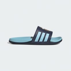 Klapki adilette Comfort 2.0 Argentyna. Niebieskie klapki Adidas, z syntetyku. Za 219.00 zł.