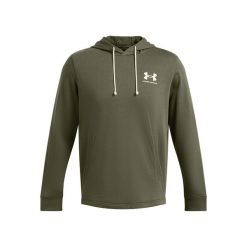 Bluza z kapturem Under Armour Rival Terry LC. Białe bluzy z kapturem Under Armour, s, bez wzorów, z materiału, z kapturem. Za 140.99 zł.