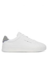 Tommy Hilfiger Sneakersy Th Court Core Ess Leather FM0FM05367 Biały. Białe buty sportowe casual Tommy Hilfiger, bez wzorów, ze skóry, bez zapięcia. Za 409.99 zł.