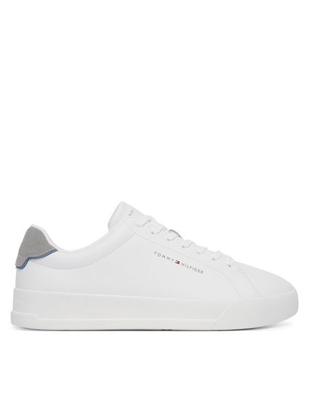 Tommy Hilfiger Sneakersy Th Court Core Ess Leather FM0FM05367 Biały. Białe buty sportowe casual Tommy Hilfiger, bez wzorów, ze skóry, bez zapięcia. Za 409.99 zł.