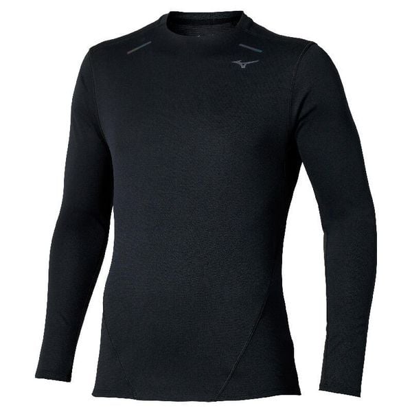 Koszulka termoaktywna Mizuno Thermal Charge. Czarne bielizna termoaktywna Mizuno, bez wzorów, bez ramiączek, do biegania. W wyprzedaży za 300.50 zł.