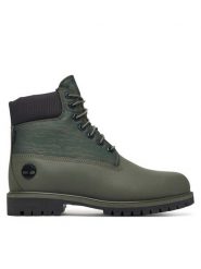 Timberland Trapery Premium TB0A6EASEXS1 Zielony. Zielone trapery Timberland, z nubiku, bez zapięcia. Za 849.99 zł.