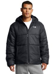 Kurtka puchowa z wypełnieniem syntetycznym męska Under Armour Lw Insulated Jacket - czarna. Czarne kurtki Under Armour, m, bez wzorów, z nylonu, bez kaptura. Za 499.99 zł.