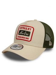 New Era Czapka z daszkiem Patch Trucker 60595467 Beżowy. Brązowe czapki z daszkiem New Era, bez wzorów, z materiału. Za 119.99 zł.