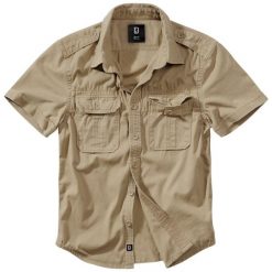 Koszula Brandit Vintage. Czarne koszule Brandit, xl, bez wzorów, z bawełny, bez kołnierzyka, bez ramiączek. Za 203.45 zł.