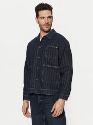 Mustang Kurtka jeansowa Monowi 1015900 Granatowy Boxy Fit. Niebieskie kurtki Mustang, m, bez wzorów, z bawełny, bez kaptura. Za 319.99 zł.