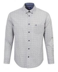 Koszula Weekendowa - Pako Jeans - Lekko Taliowana - Drobny Wzór. Koszule Pako Jeans, l, bez wzorów, z bawełny, bez kołnierzyka, bez ramiączek. Za 169.00 zł.