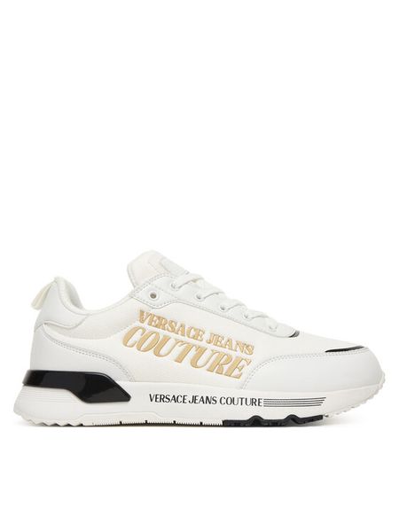 Versace Jeans Couture Sneakersy 80YA3SA5 ZSE13 Biały. Białe buty sportowe casual Versace Jeans Couture, bez wzorów, z jeansu, bez zapięcia. Za 551.99 zł.