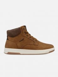 Wrangler Sneakersy "Denver" w kolorze jasnobrązowym rozmiar: 45. Brązowe buty sportowe casual Wrangler, bez wzorów, bez zapięcia. Za 209.95 zł.