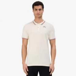 Polo Kappa Logo Korpo Ezio 2. Białe koszulki polo Kappa, l, bez wzorów, bez kołnierzyka, bez ramiączek. Za 168.50 zł.